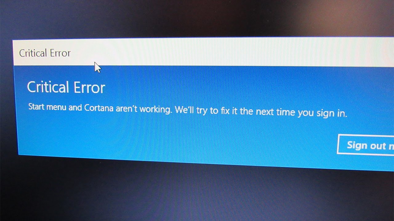 start menu_critical_error critical_error_win10