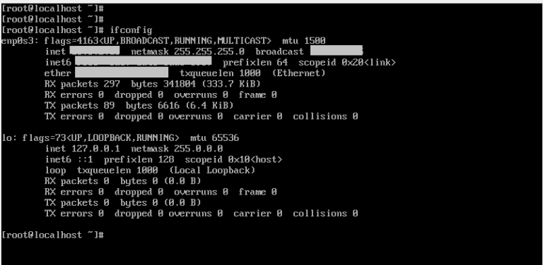 Centos 7 ifconfig команда не найдена